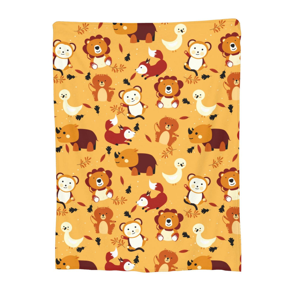 Personalized Animal  Print Blanket Ultra-Soft Microfleece Throw Blanket Air Conditioning Blanket Travel Blanket