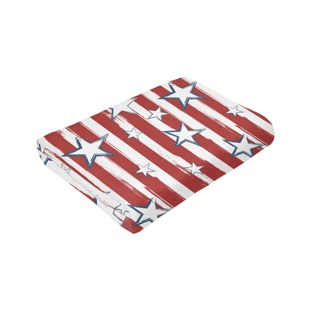Personalized Celebrate American Print Blanket Ultra-Soft Microfleece Cozy Fleece Throw