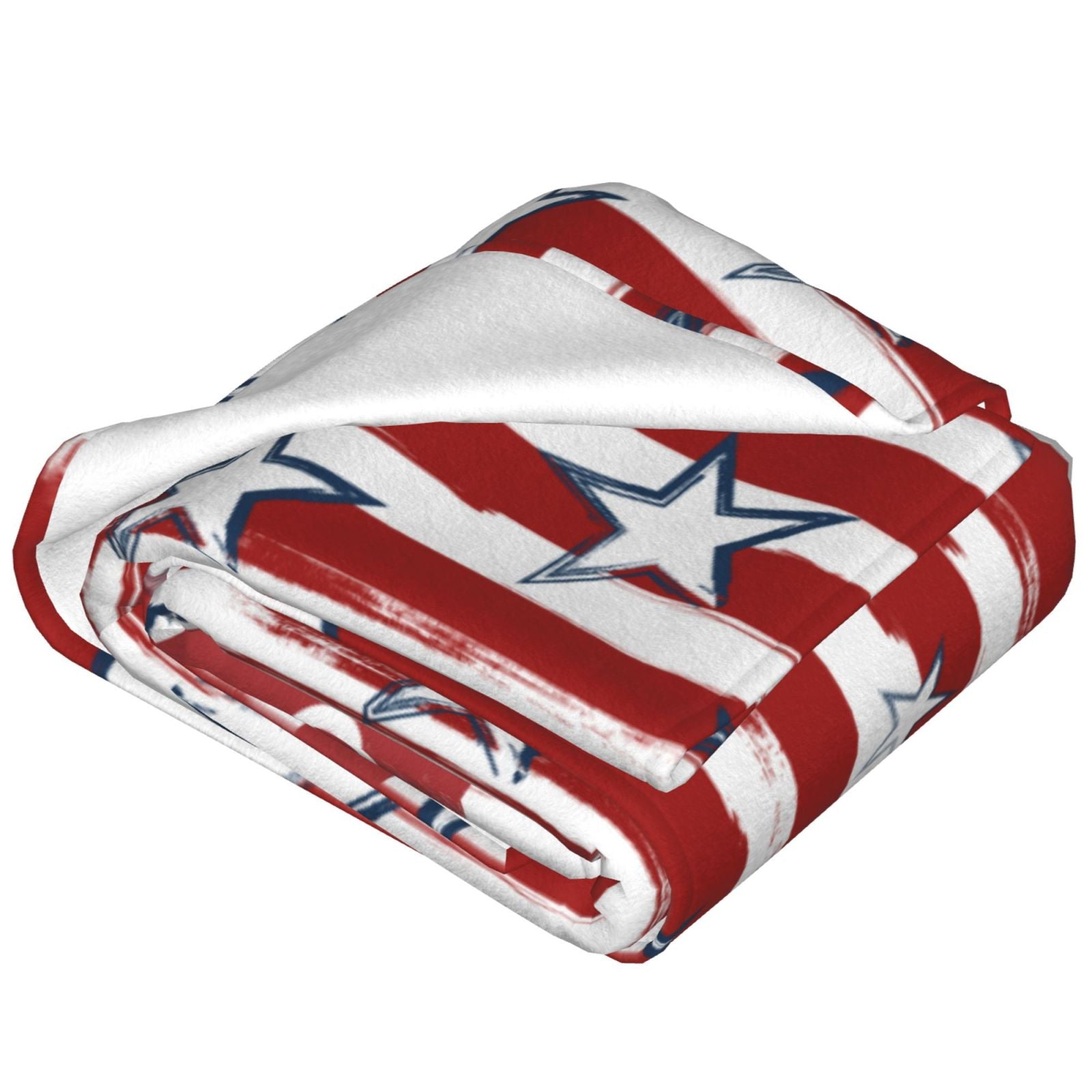 Personalized Celebrate American Print Blanket Ultra-Soft Microfleece Cozy Fleece Throw