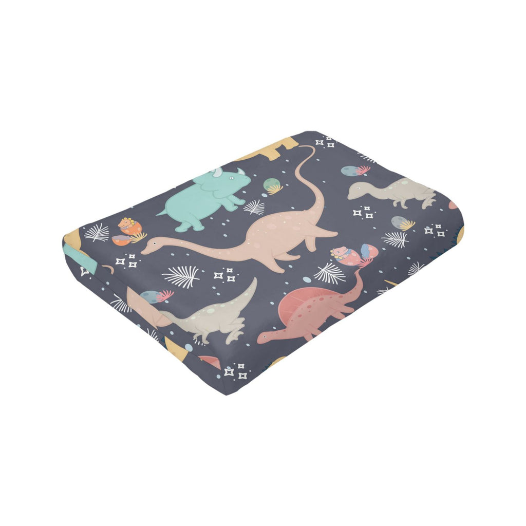 Personalized Dinosaur Print Blanket Ultra-Soft Microfleece Throw