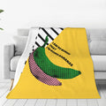 Personalized Poppy Banana Print Blanket Ultra-Soft Microfleece Cozy Fleece Throw