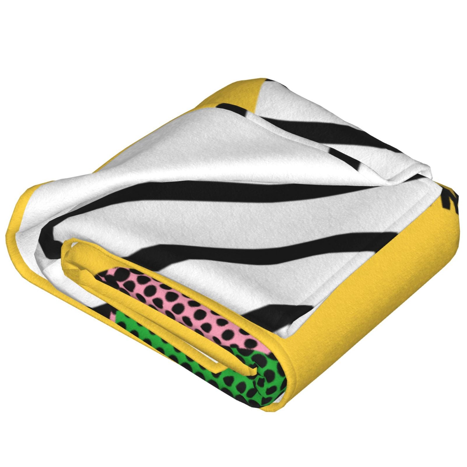 Personalized Poppy Banana Print Blanket Ultra-Soft Microfleece Cozy Fleece Throw
