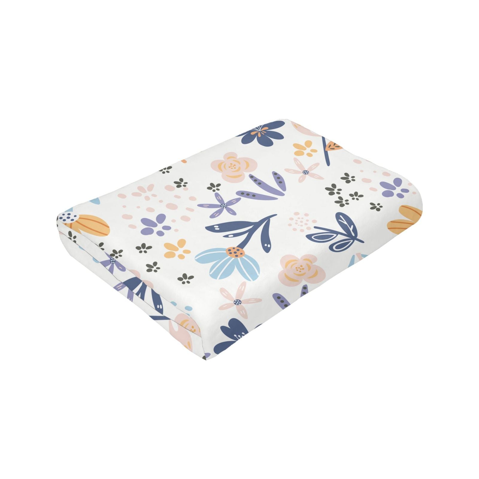  Personalized Print Throw Blanket Small Fresh Flowers For Couch-Ultra-Soft Micro Fleece Sofa Bed Camping Travel Throw