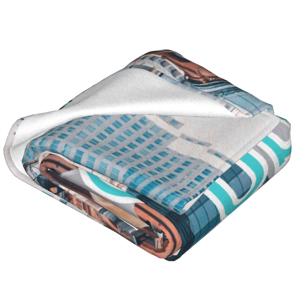 Personalized Your Design Print Blanket Ultra-Soft Microfleece Cozy Fleece Throw